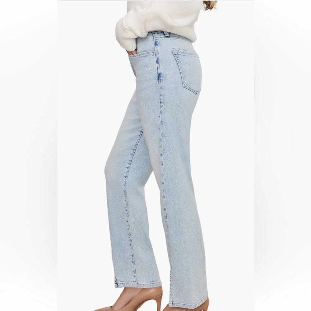 Good American Good Boy Straight Jeans - Picture 3 of 6